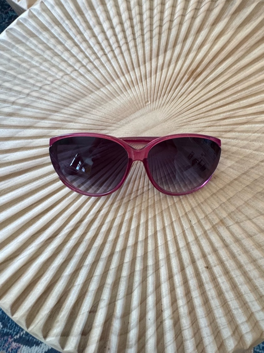 DVF Hot Pink Sunglasses Round Eye